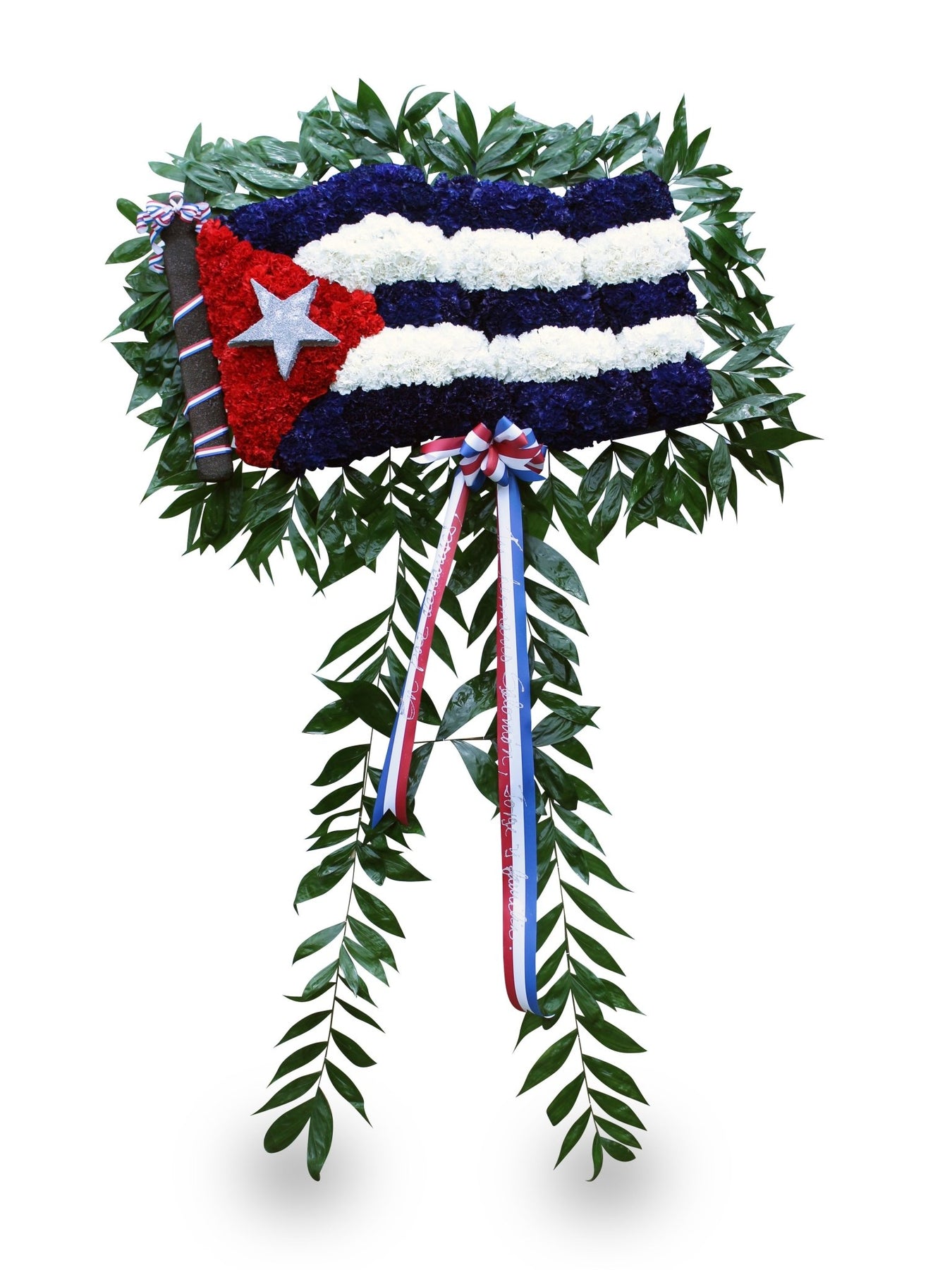 Cuban Funeral Flag