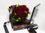 Black Surprise Box with Drawer - Red Roses