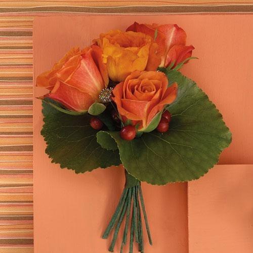 Orange Roses Corsage - flowersbypouparina.com