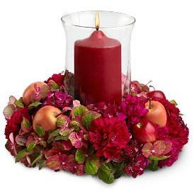 Fruitful Season Candle Centerpiece - flowersbypouparina.com