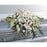 White Flowers Sympathy Casket Spray - Flowers by Pouparina