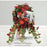 Red Flowers and Ivy Sympathy Tribute - Flowers by Pouparina