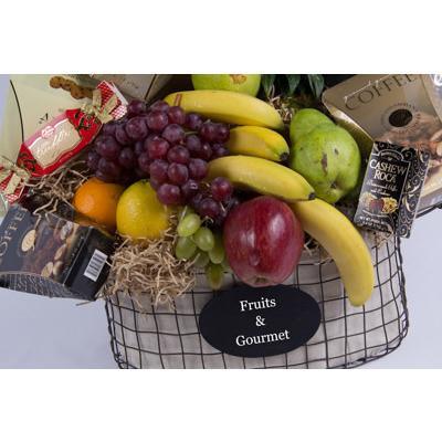Premium Gourmet & Fruit Basket - flowersbypouparina.com