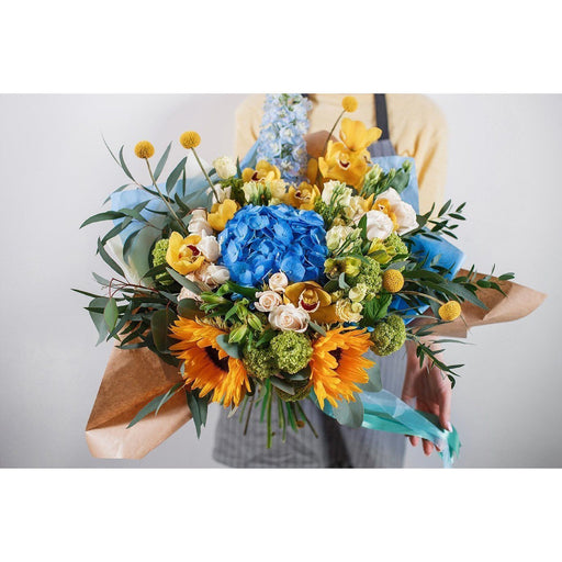 Summer Mix with Hydrangeas and Orchids - flowersbypouparina.com