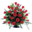 Blooming Red Roses Basket - Flowers by Pouparina